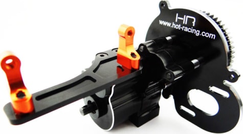 Hot Racing SCX38TP03 - 2 Speed Gear Box with Steel Gear Short Shaft Output