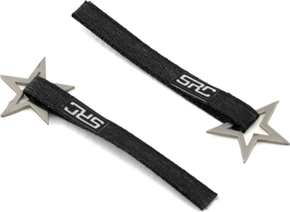 SIDEWAYS RC SDW-TSL-STARH-BK - Scale Drift Nylon Tow Strap w/Star Hook (Black) (2)
