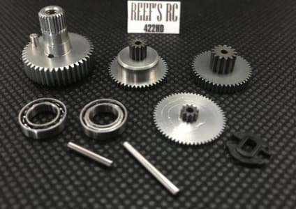 Reefs RC SEHREEFS06 - 422 Servo Gear Set W/ Dual Bearings