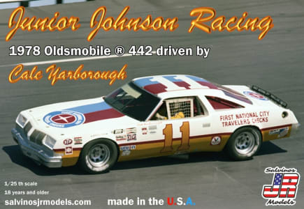 Salvinos JR Models SJMJJO1978B - 1/25 Junior Johnson Racing 1978 Oldsmobile 442 Driven by Cale Y