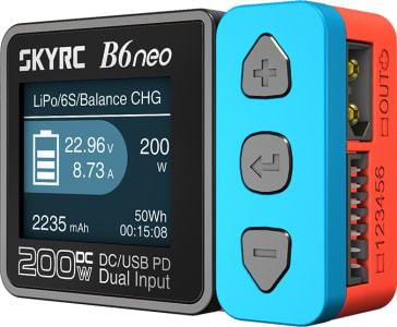 SkyRC SK-100198-01 - SKY RC B6neo DC Charger - Red/Blue