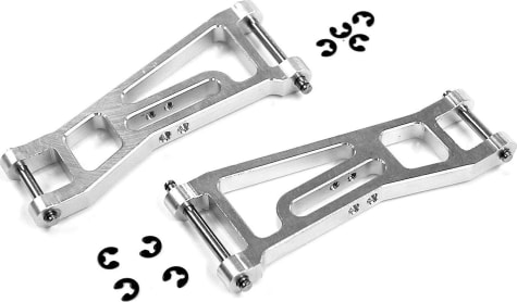 GPM Racing SMT05508 - Losi Mini-T 1.0 Silver Aluminum Front Lower Arms (2)
