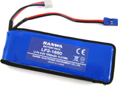 Sanwa/Airtronics SNW107A10951A - Sanwa Lf2-1850 Life 2s Battery 1850 mAh