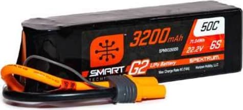 Spektrum SPMX326S50 - 3200mAh 6S 22.2V Smart G2 LiPo 50C; IC5