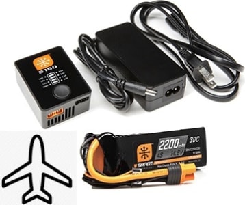Spektrum SPMXPSA4 - discontinued Smart PowerStage Aircraft 4S Bundle Battery & Charg