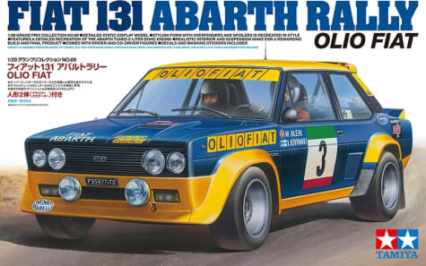 Tamiya USA TAM20069 - 1/20 Fiat 131 Abarth Rally Olio Fiat Plastic Model Kit