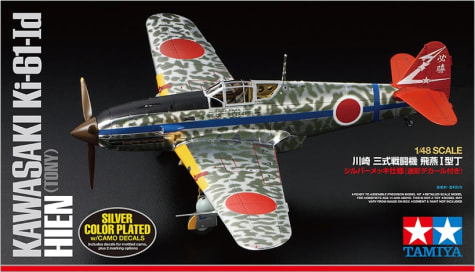 Tamiya USA TAM25424 - 1/48 Kawasaki Ki-61-Id Hien Tony Silver Plated