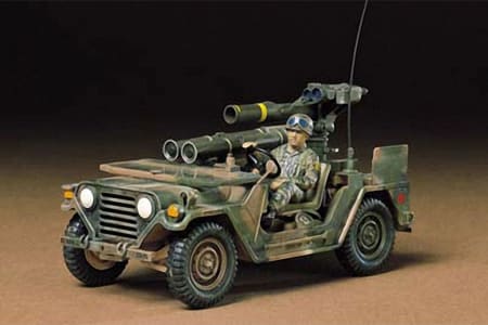 Tamiya USA TAM35125 - 1/35 U.S. M151a2 W/Tow Launcher Kit