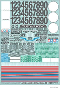 Tamiya TAM40556 - Tt-Gear Marking Sticker Number