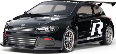 Tamiya TAM47452 - discontinued Volkswagen Scirocco GT TT-01 Type-E Black Painted B