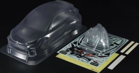 Tamiya TAM47463 - 1:10 Scale R/C T0Y0TA GR Yaris LghtWhite Body Parts