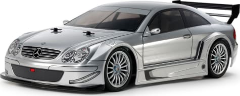 Tamiya TAM47493A - 1/10 R/C 2002 Mercedes-Benz CLK AMG Racing Version Silver Painte