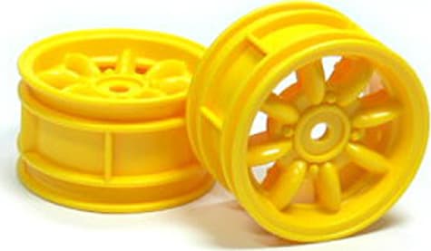 Tamiya TAM49040 - TAM49040 RC Mini Cooper Wheels Yellow - 2 pieces