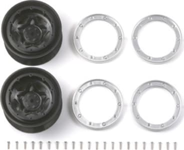 Tamiya TAM54116 - Rc Cr01 Pentagram Wheels - 2 Pieces (Offset+5)