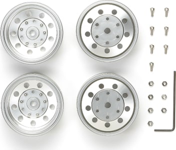 Tamiya TAM56518 - TAM56518 Metal-Plated Rear Wheels 22mm Width Matte Finish