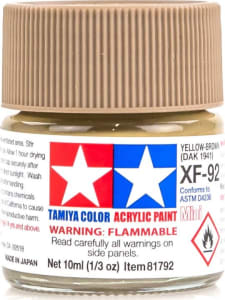Tamiya USA TAM81792 - XF-92 Yellow-Brown DAK 1941
