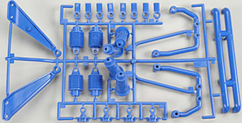 Tamiya TAM0005969 - F Parts Clodbuster Blue Suspension Parts