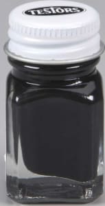 Testors TES1149c2 - Flat Black 1/4 oz Carded