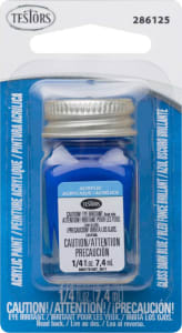 Testors TES286125 - .25oz Acrylic Gloss Dark Blue Card