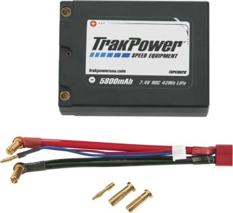 TrakPower TKPC0627 - discontinued LiPo 2S 7.4V 5800mAh 90C 5mm Square