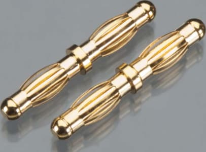 TrakPower TKPP5630 - Dps/Vr-1 Double Gold Connector 4mm Male to Male