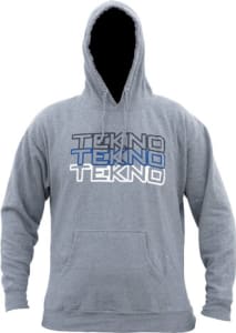 Tekno RC TKRHOODIE06XL - Tekno RC Pull Over Hoodie (Stacked Logo Gray) XL