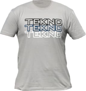 Tekno RC TKRTS08XXL - Tekno RC T-Shirt (Stacked Logo Next Level Light Gray) XXL