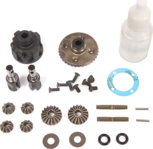 Team Losi Racing TLR332086 - Front/Rear Diff Complete Metal: 22X-4