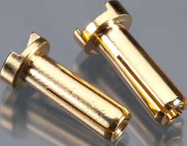TQ Wire TQW2502 - 14mm 4mm Bullet Male Connectors (Pr)