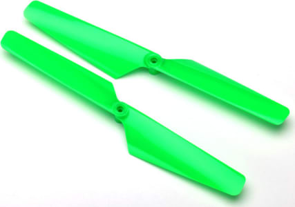 Traxxas TRA6631 - Rotor blade set, green (2)/ 1.6x5mm BCS (2)