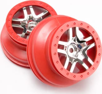 Traxxas TRA6872A - Wheels Sct Split-Spoke chrome Slash 4x4