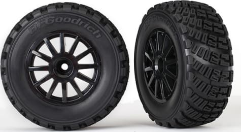 Traxxas TRA7473T - 12mm Hex Gravel Tires & Wheels Assembled Glued