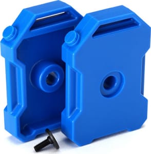 Traxxas TRA8022R - 1:10 Scale Fuel Canisters (Blue) (2)/ 3x8 Fcs (1) for Model Dior