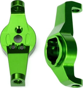Traxxas TRA8232G - Caster Blocks - 6061-T6 Aluminum (Green-Anodized) - Left and Rig