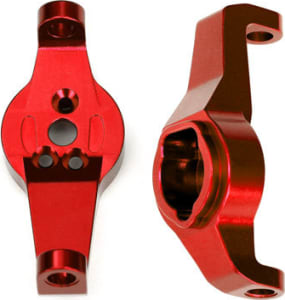 Traxxas TRA8232R - Caster Blocks - 6061-T6 Aluminum (Red-Anodized) - Left and Right