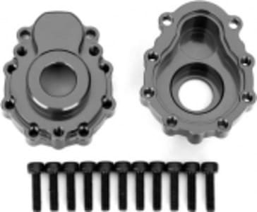 Traxxas TRA8251A - Portal Housings - Outer - 6061-T6 Aluminum (Charcoal Gray-Anodiz