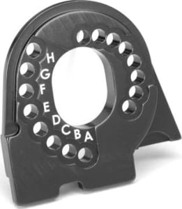 Traxxas TRA8290A - Motor Mount Plate - TRX-4 - 6061-T6 Aluminum (Charcoal Gray-Anod