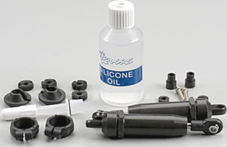 Traxxas TRA4761 - Black plastic Shocks X-Long (2) - require springs ans assembly