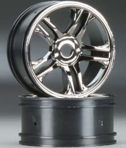 Traxxas TRA6478 - Wheels Split-Spoke Black Chrome Front XO-1 (2)