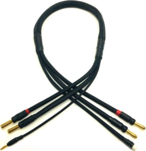 Trinity TRITEP2402 - 2s Pro Charge Cable with 5mm Bullet Connectors (Black)