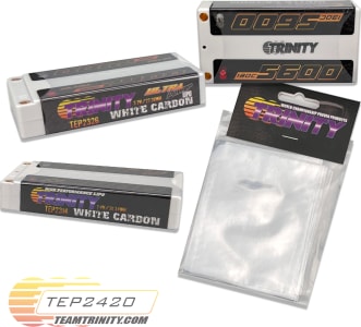Trinity TRITEP2420 - Protective Heat Shrink for 1s/2s Lcg Batteries -Tep2420