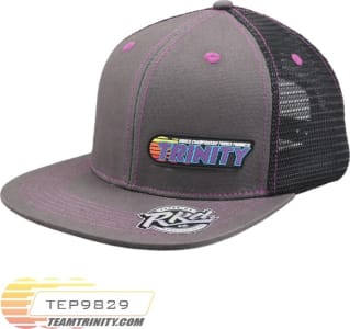 Trinity TEP9829 - Team Trinity 2023 Flat Bill Hat w/ Purple Stitching