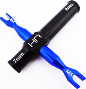 Hot Racing TRX838 - Multi-Function Aluminum Wrench 5mm 4mm open 7mm 8mm socket