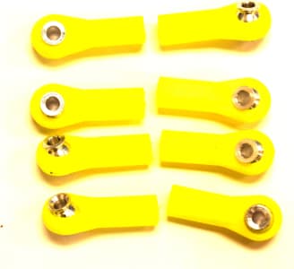 GPM Racing TSAV1160BE - HPI Savage Yellow Long 6.5 Ball Ends (8)