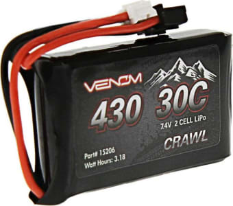 Venom Racing VNR15206 - discontinued 7.4v 430mah 2s 30c LiPo Battery Jst-Ph 2.0 Scx24