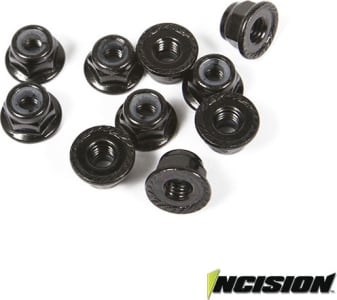 Incision IRC00140 - 4mm Flanged Wheel Lock Nuts (10)