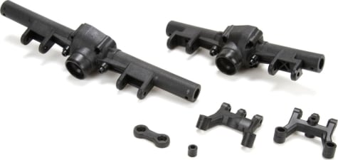 Vaterra VTR232074 - Axle Housing & Link Mount Set Front/Rear: Asn