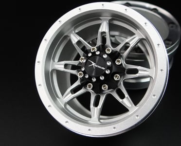 X-Spede XPBL19EX08 - discontinued 1.9 Aluminum X Type Beadlock Wheels (4)