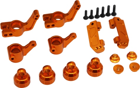 X-Spede XPTE919P03 - Orange Aluminum Suspension Beef Up Kit Traxxas 1:10 2WD