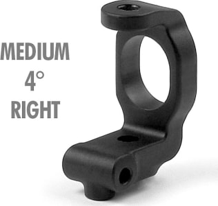 Xray XRA302363 - composite c-hub right - 4? deg. - medium